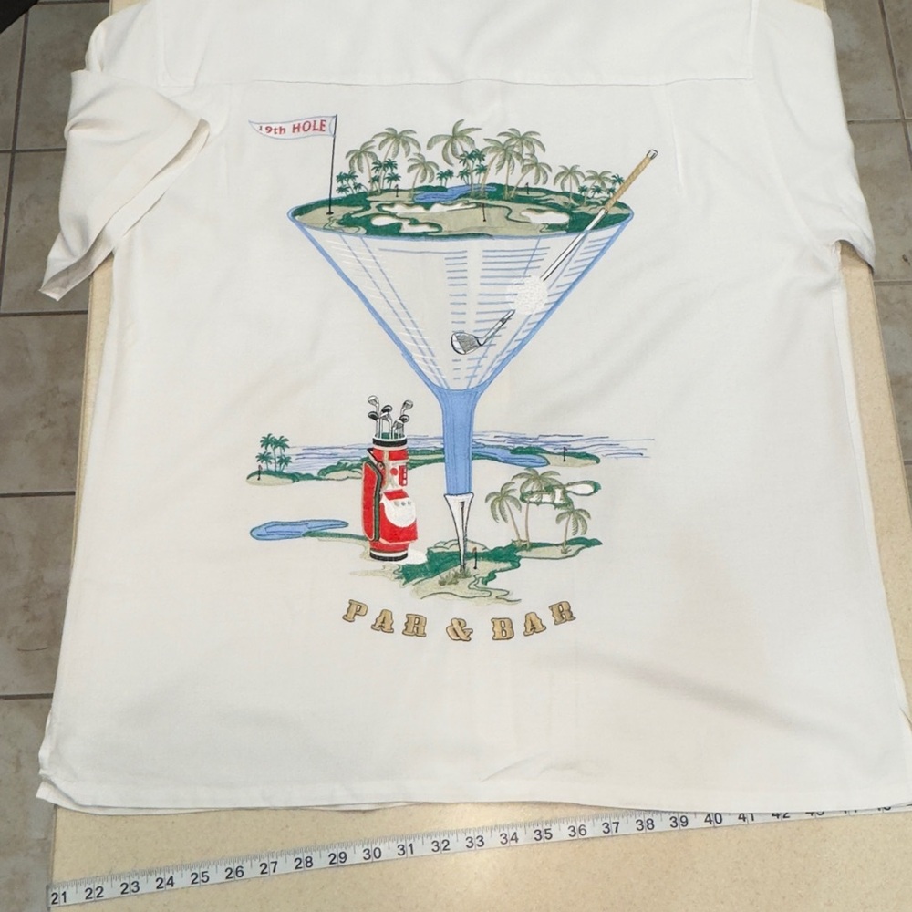 Men’s Bamboo Cay Embroidered Camp Shirt!,